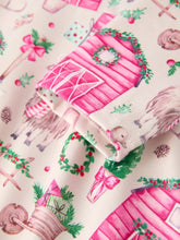 Load image into Gallery viewer, Pink Farmhouse Theme Toddler Girl Dress: Christmas Spirit Outfit