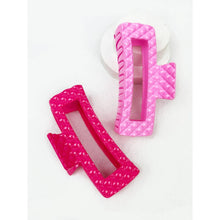 Load image into Gallery viewer, Embossed Jumbo Cut Out Rectangle Hair Claw