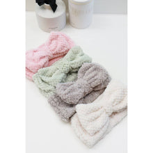 Load image into Gallery viewer, Waffle Texture Premium Bow Spa Headband
