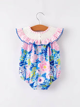 Load image into Gallery viewer, “I ❤ MAMA”Embroidery Smocking Baby Girls Bubble