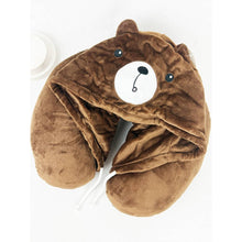 Load image into Gallery viewer, Cute Travel Neck Pillow with Hoody