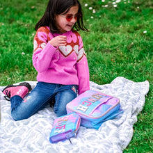 Load image into Gallery viewer, Tie Dye Glitter Varsity Letter Insulated Lunch Bag Lunchbox