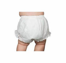 Load image into Gallery viewer, Diaper Cover - White Double Seated Panty