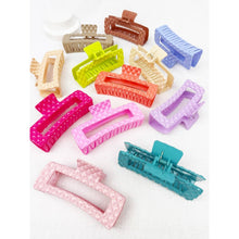 Load image into Gallery viewer, Embossed Jumbo Cut Out Rectangle Hair Claw