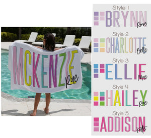 Customized Name Towel PRE-ORDER