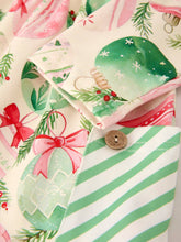 Load image into Gallery viewer, Winter Christmas Green Girls Pocket Dress