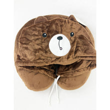 Load image into Gallery viewer, Cute Travel Neck Pillow with Hoody