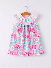 Load image into Gallery viewer, “I ❤ DAD ”Embroidery Smocking Baby Girls Dress
