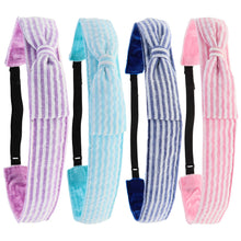 Load image into Gallery viewer, Adjustable No Slip Seersucker Bow Headband