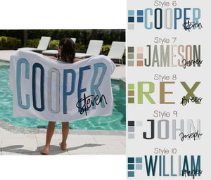 Customized Name Towel PRE-ORDER