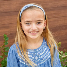 Load image into Gallery viewer, Adjustable No Slip Seersucker Bow Headband