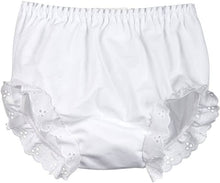 Load image into Gallery viewer, Diaper Cover - White Double Seated Panty