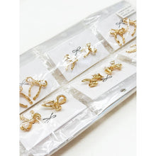 Load image into Gallery viewer, Gold Bow Earrings