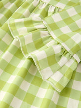 Load image into Gallery viewer, Gingham Girls Twirl Dress