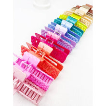 Load image into Gallery viewer, Embossed Jumbo Cut Out Rectangle Hair Claw