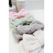 Load image into Gallery viewer, Waffle Texture Premium Bow Spa Headband