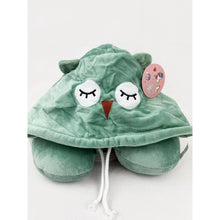 Load image into Gallery viewer, Soft Owl Travel Neck Pillow with Hoody
