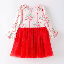 Load image into Gallery viewer, Holly Stripes Tutu Girls Dress