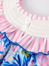 Load image into Gallery viewer, “I ❤ MAMA”Embroidery Smocking Baby Girls Bubble