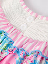 Load image into Gallery viewer, “I ❤ DAD ”Embroidery Smocking Baby Girls Dress