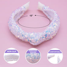 Load image into Gallery viewer, Kids Knot Headband - Sequin Knotted Hair Band Accessories