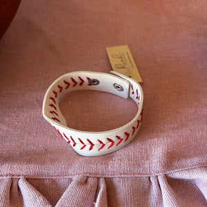 Baseball Leather Bracelet