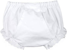 Load image into Gallery viewer, Diaper Cover - White Double Seated Panty