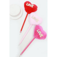 Load image into Gallery viewer, Love Heart Pom Pom Pen
