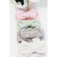 Load image into Gallery viewer, Waffle Texture Premium Bow Spa Headband
