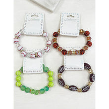 Load image into Gallery viewer, Sports Theme Stretch Bracelet
