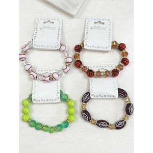 Sports Theme Stretch Bracelet