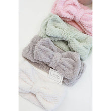 Load image into Gallery viewer, Waffle Texture Premium Bow Spa Headband
