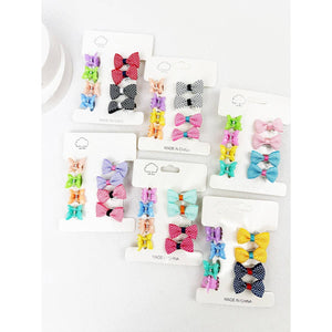 Kids Mini Polka Dot Bow Clip and Butterfly Claw