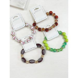 Sports Theme Stretch Bracelet