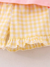 Load image into Gallery viewer, Back To School Girls &quot;ABC&quot; Embroidered Ruffle Set

