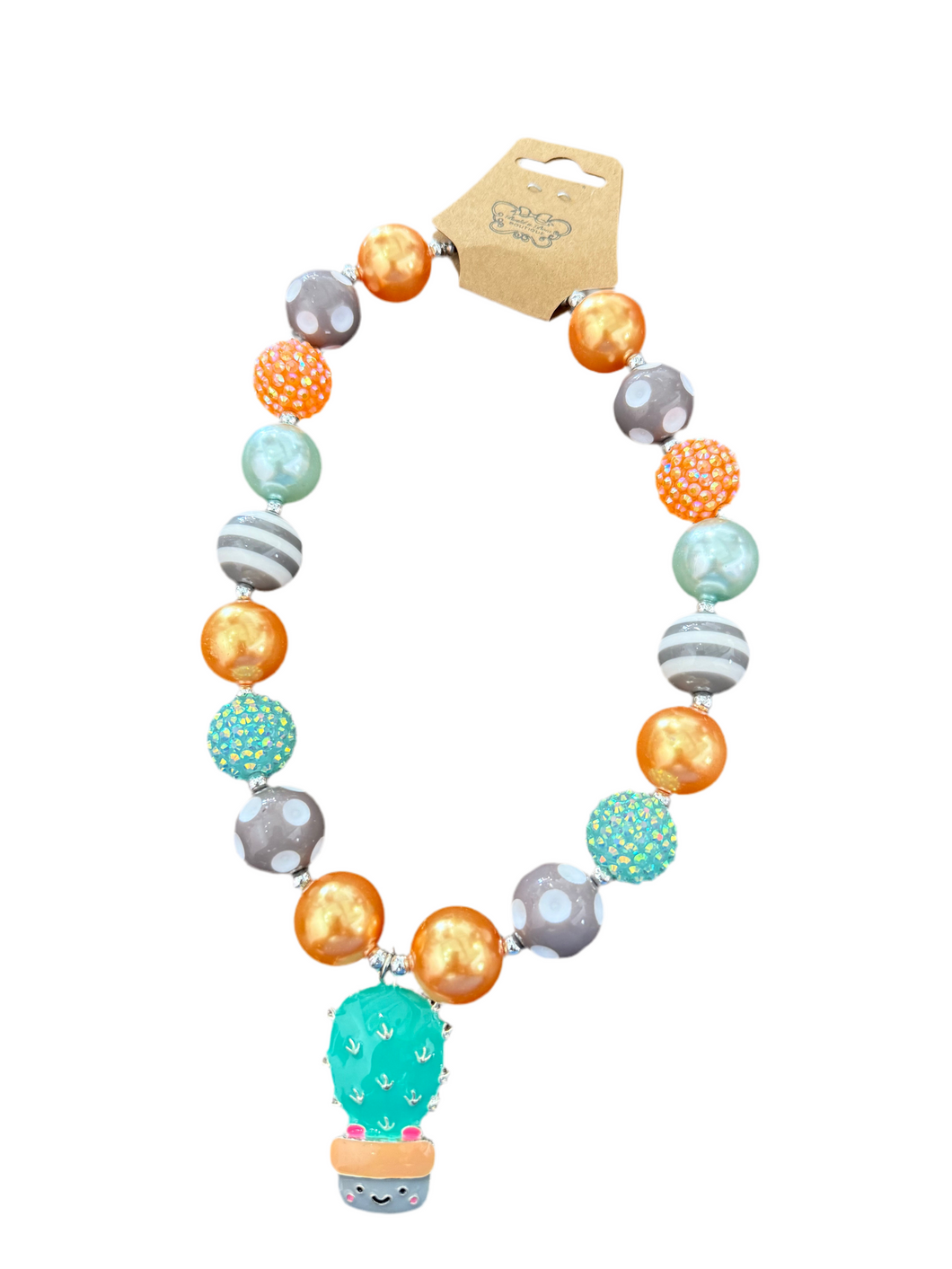 Cactus Bubble Gum Necklace