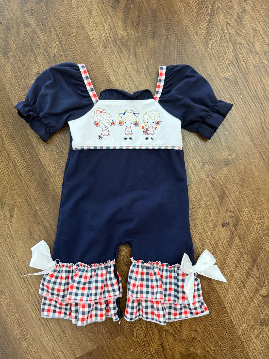 War Eagle Ruffle Romper and Pant Set