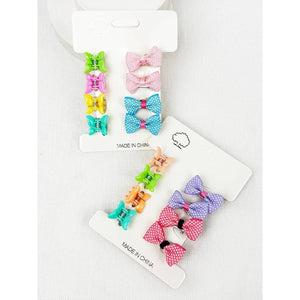 Kids Mini Polka Dot Bow Clip and Butterfly Claw