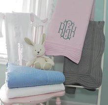 Load image into Gallery viewer, Heirloom Quilt - Baby Quilt Blanket Monogram
