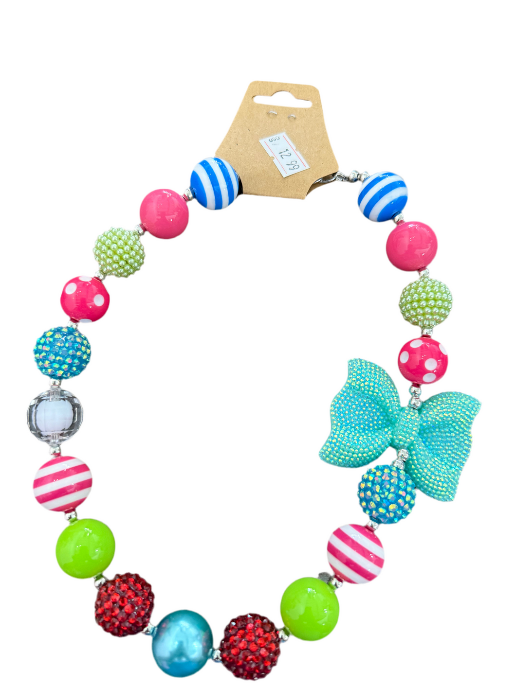 Pink/Blue/Green Bubble Gum Necklace