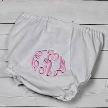 Load image into Gallery viewer, Diaper Cover - White Double Seated Panty
