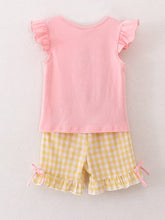 Load image into Gallery viewer, Back To School Girls &quot;ABC&quot; Embroidered Ruffle Set
