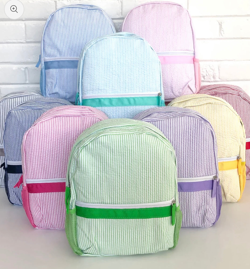 Seersucker Full Size Backpack
