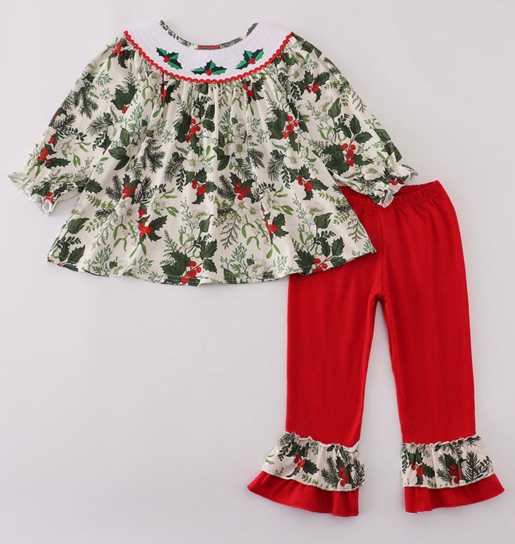 HOLLY Jolly Christmas Pant Set