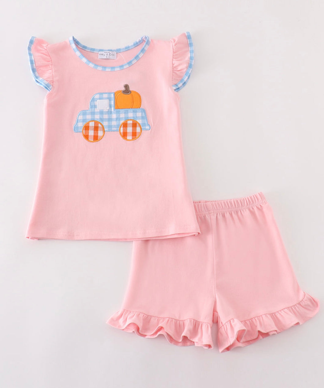 Cotton Candy Pumpkin Patch Short Set