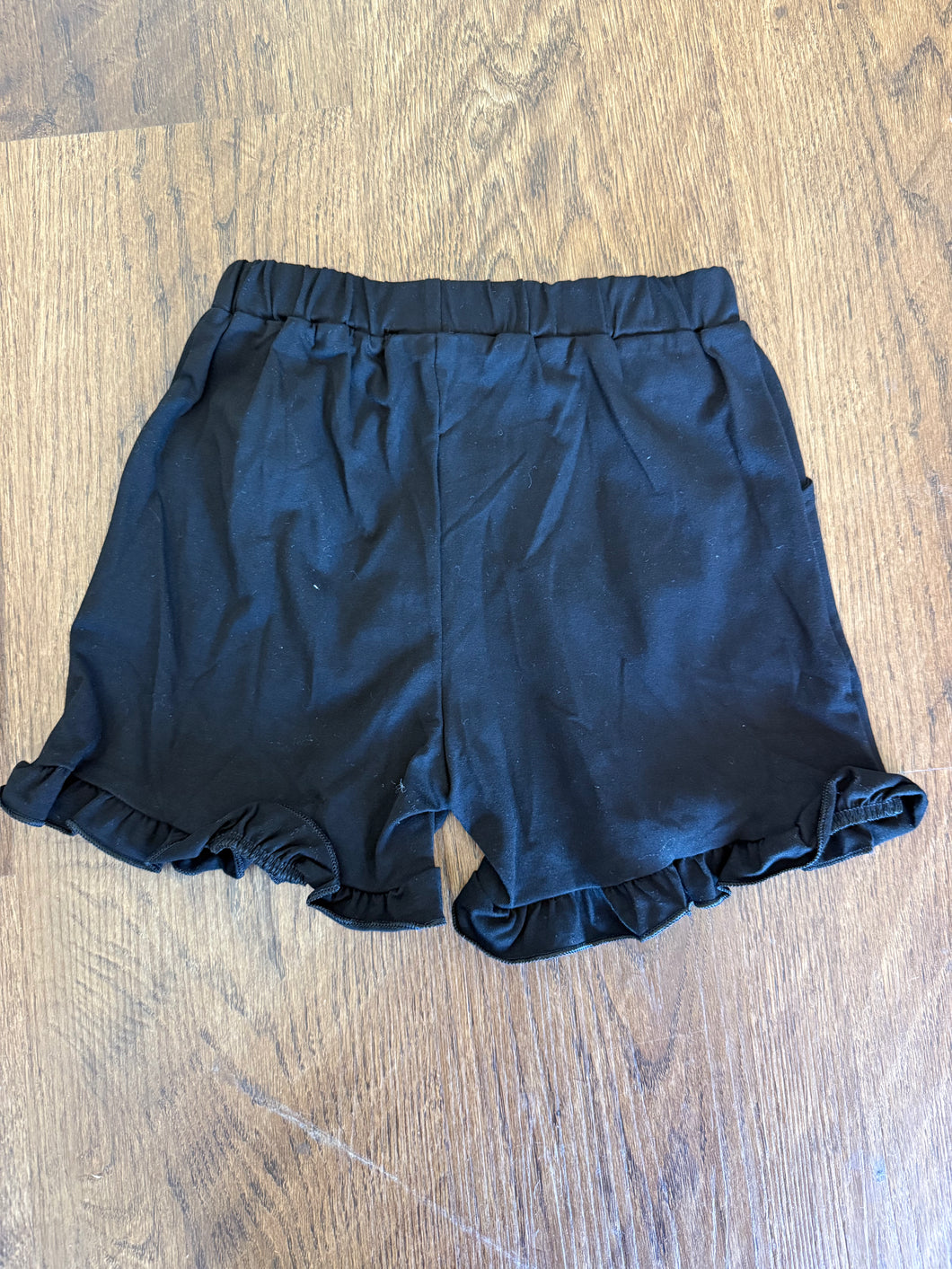 Black Ruffle Shorts
