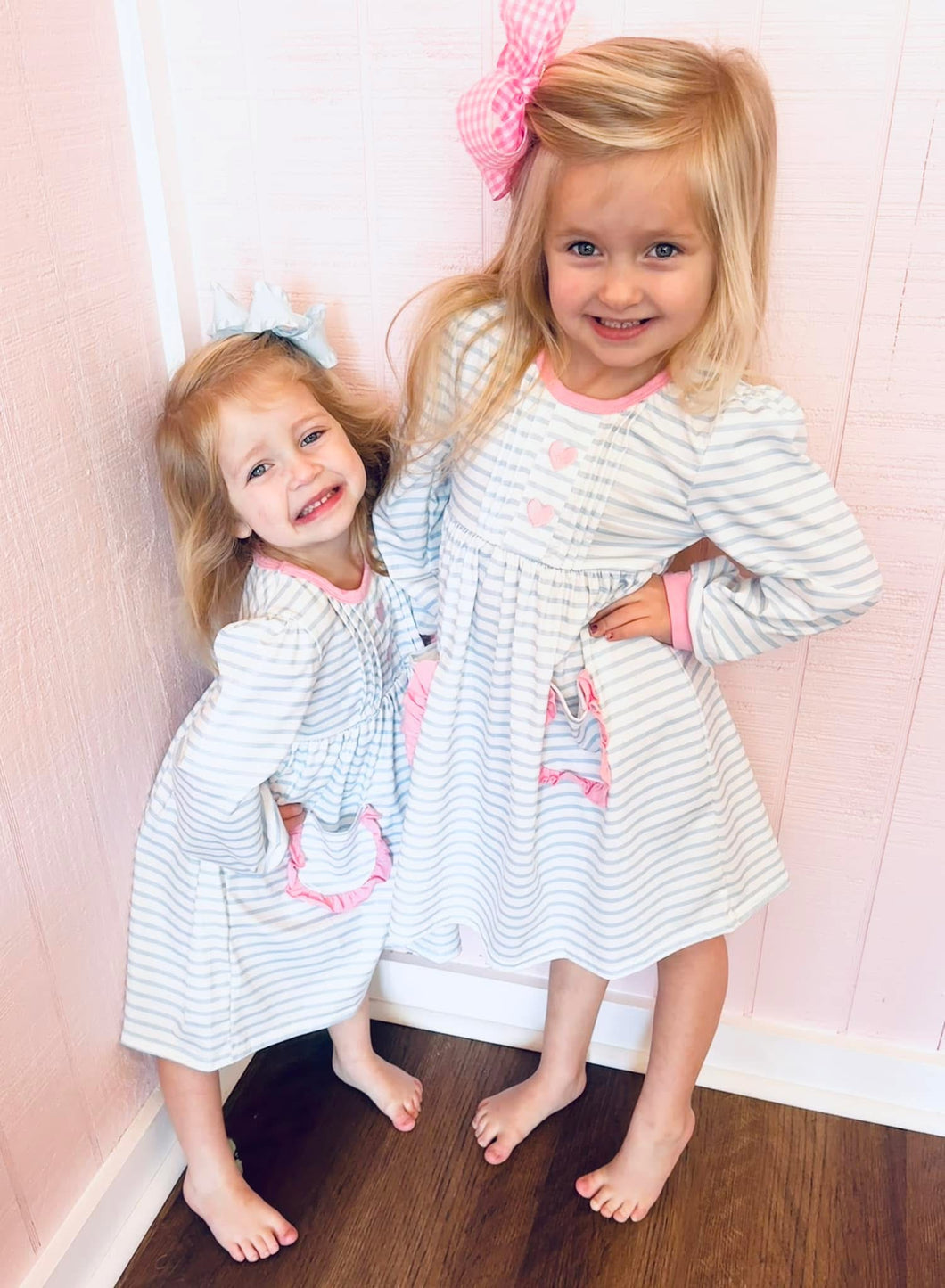 Pink/Blue Classic Twirl Dress