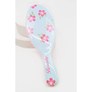 Fresh Floral Print Hair Brush