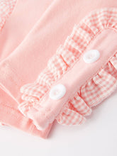Load image into Gallery viewer, Valentine&#39;s Day Letter Heart Bow Arrow Smocking Embroidery Girls Outfits Set
