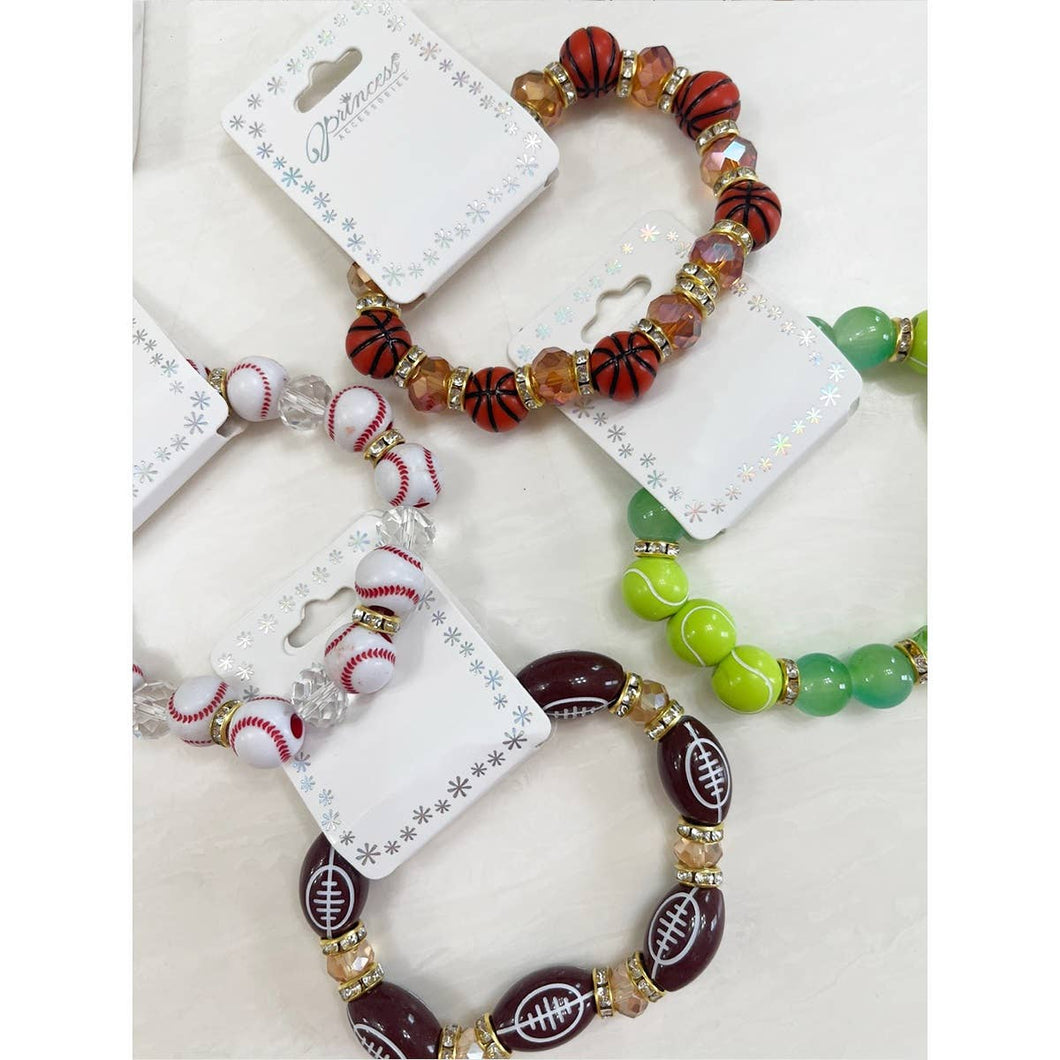 Sports Theme Stretch Bracelet